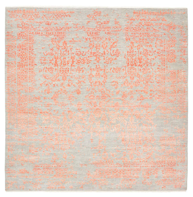 Tapis design carré  - 254 x 251 cm - orange