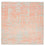 Tapis design carré  - 254 x 251 cm - orange
