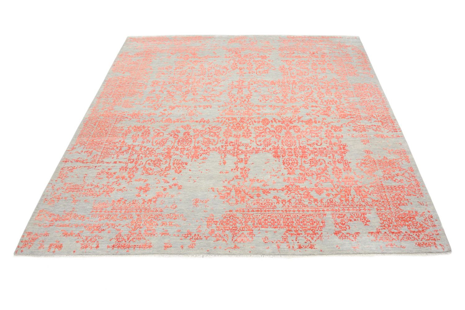 Tapis design carré  - 254 x 251 cm - orange
