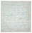 Tapis design carré  - 309 x 301 cm - bleu clair