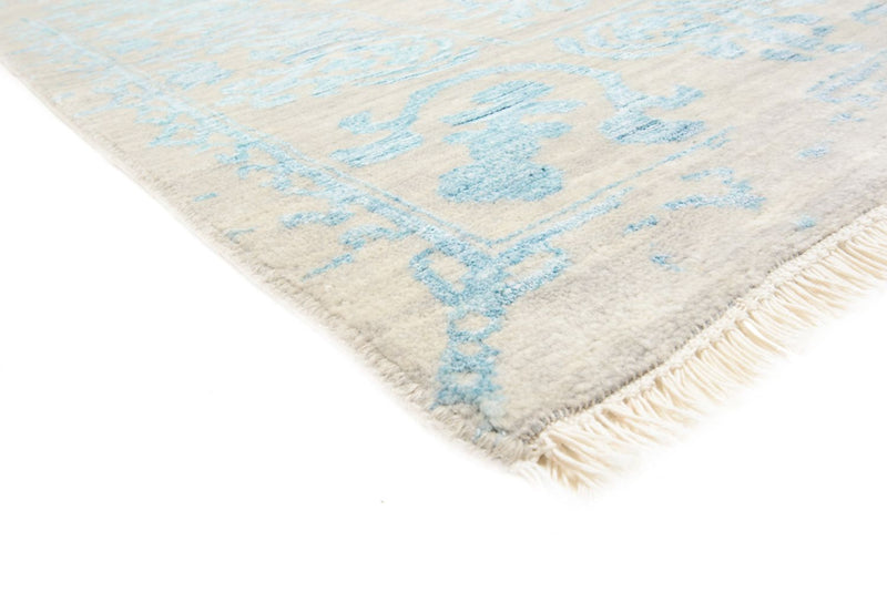 Tapis design carré  - 309 x 301 cm - bleu clair