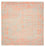 Tapis design carré  - 304 x 303 cm - orange