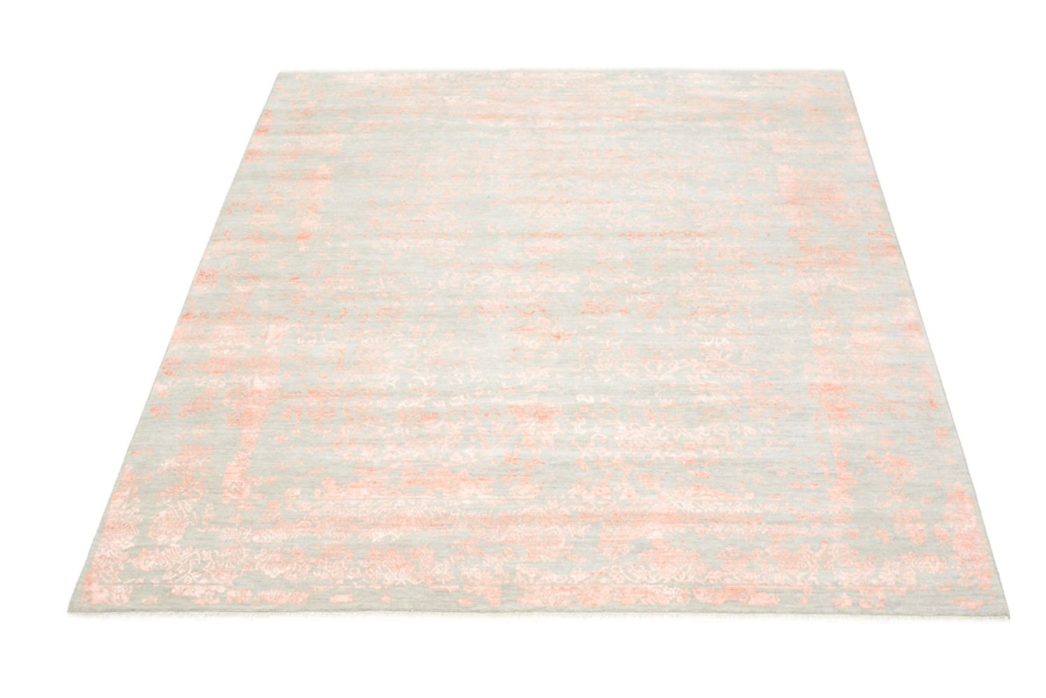 Tapis design carré  - 304 x 303 cm - orange
