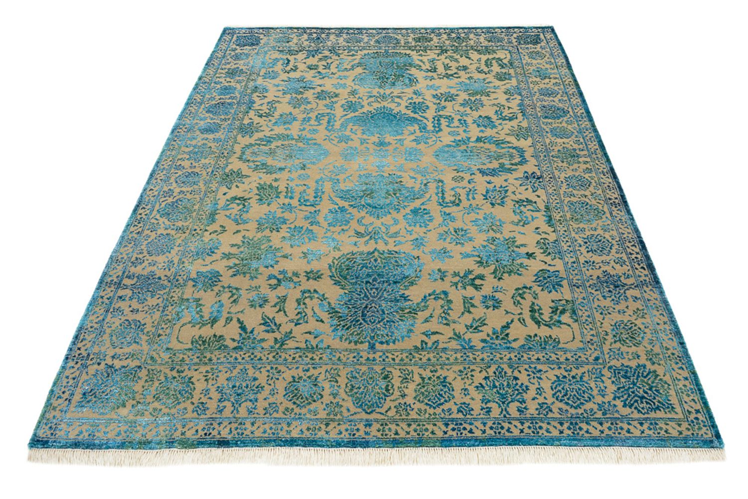 Tapis design - 175 x 123 cm - bleu clair