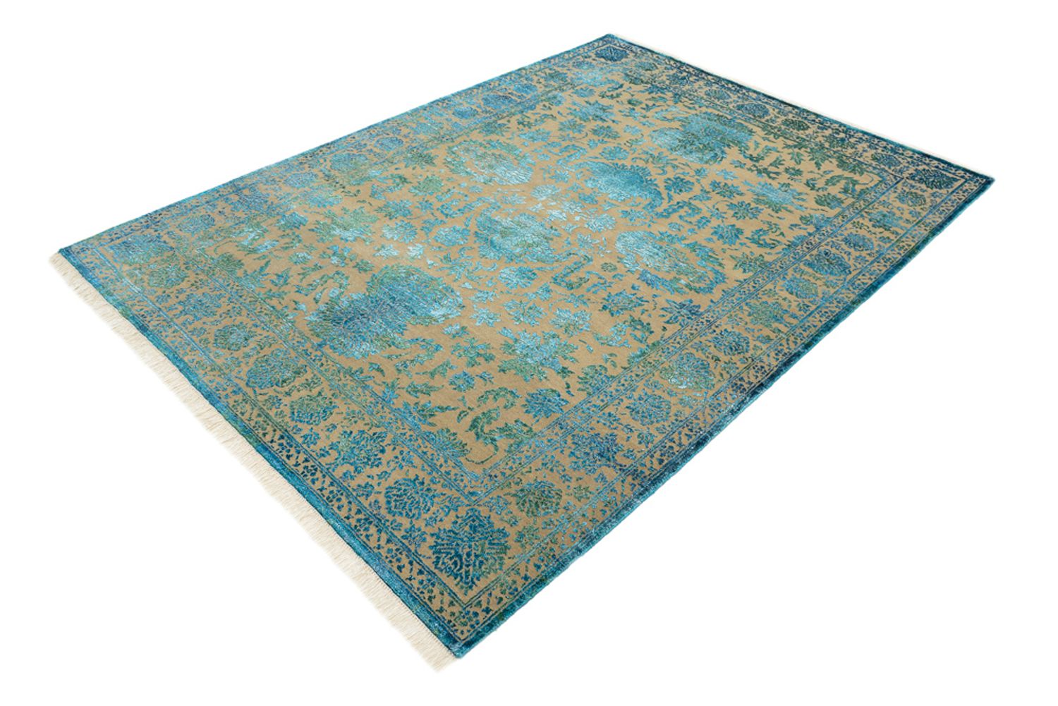 Tapis design - 175 x 123 cm - bleu clair