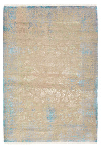 Tapis design - 186 x 129 cm - beige clair