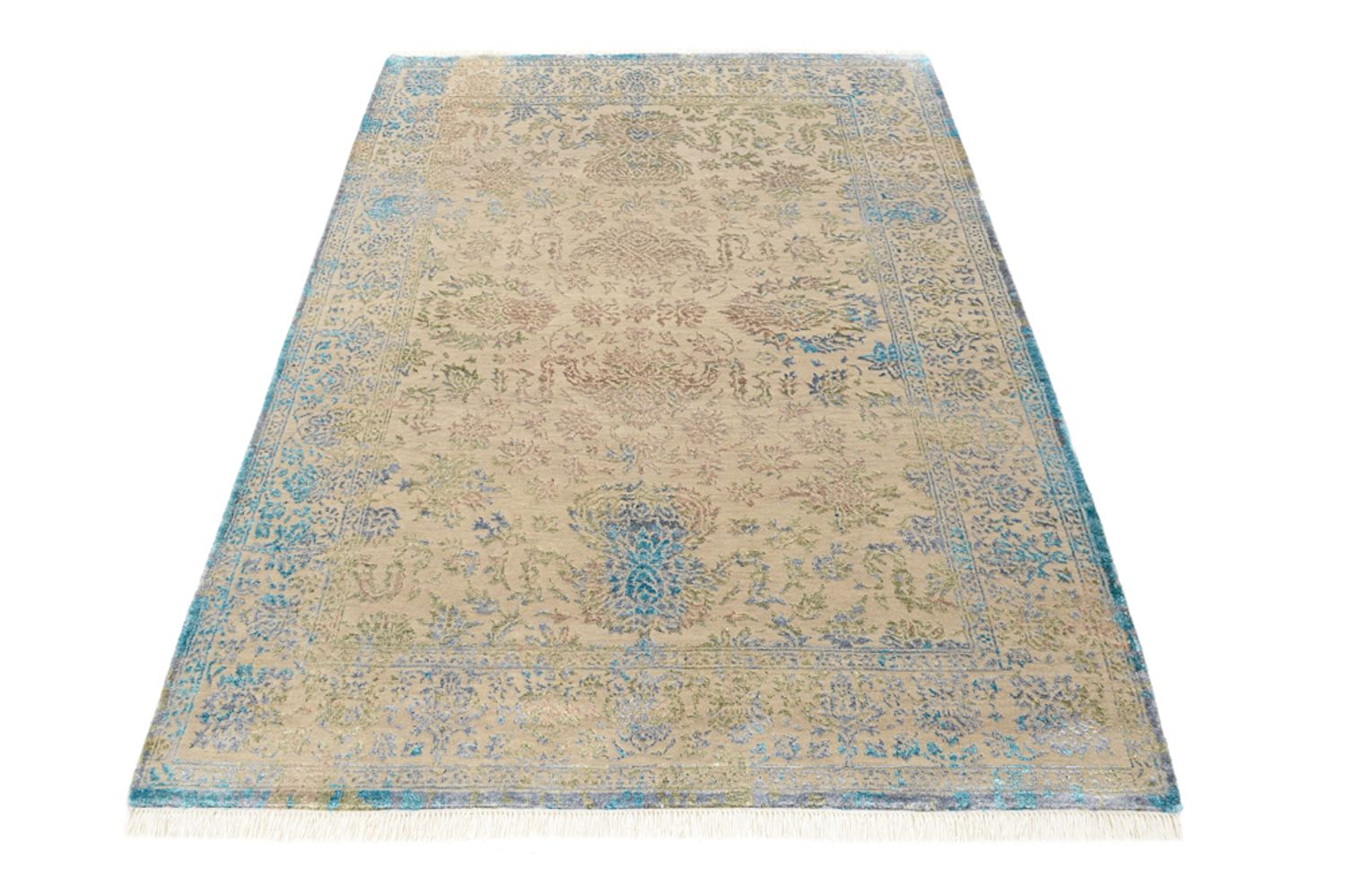 Tapis design - 186 x 129 cm - beige clair