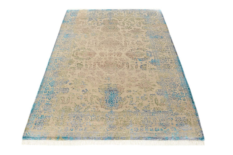 Tapis design - 186 x 129 cm - beige clair