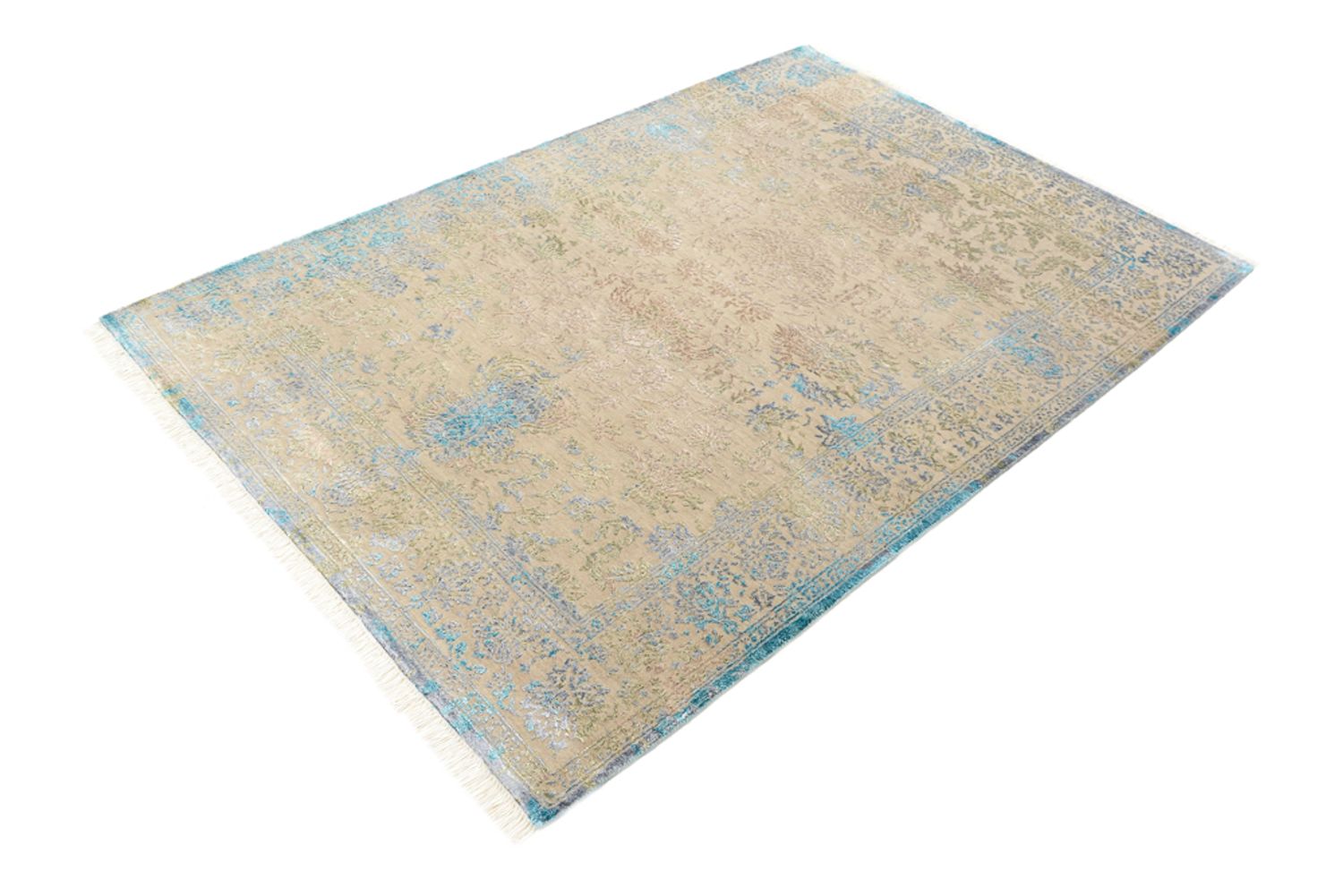 Tapis design - 186 x 129 cm - beige clair