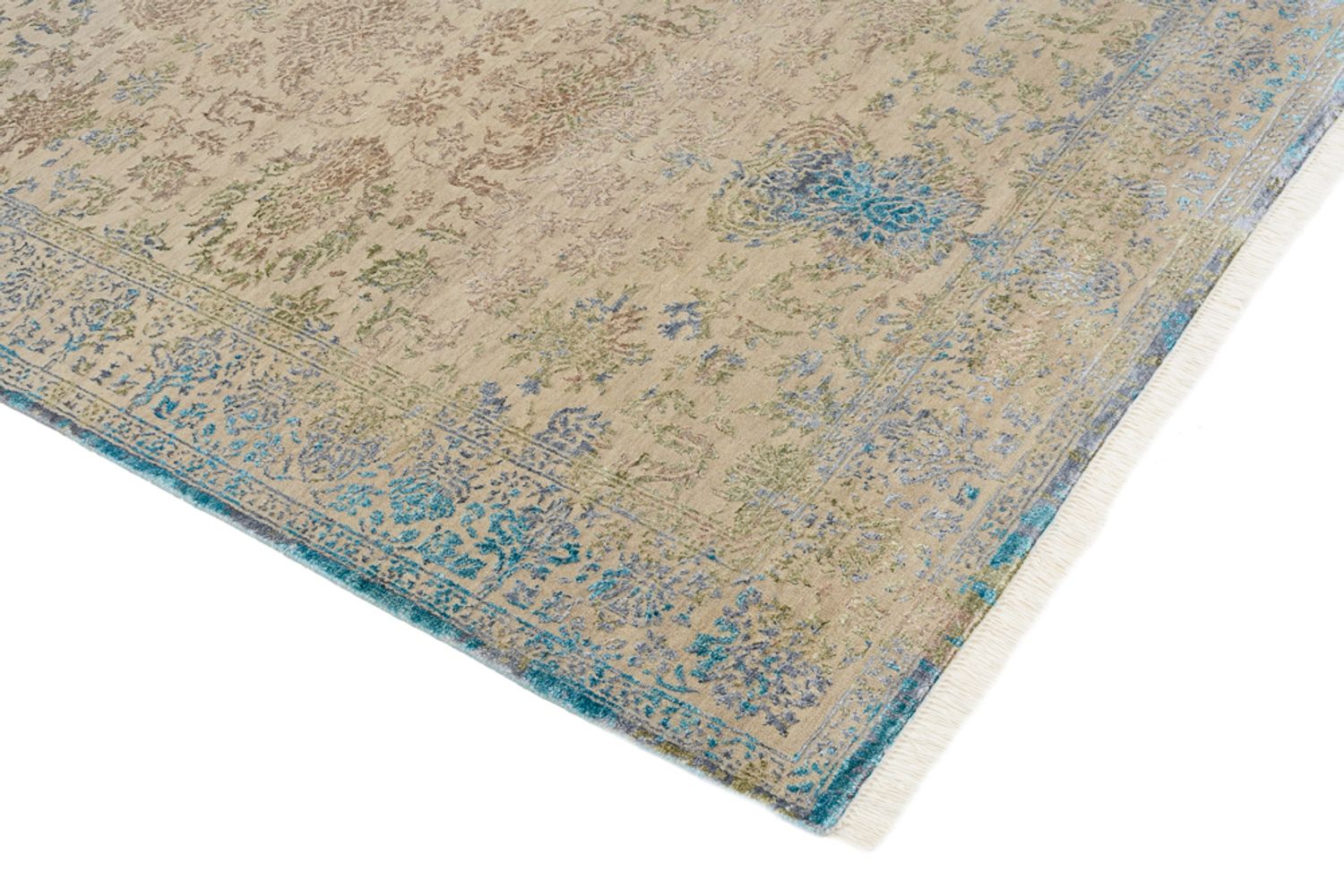 Tapis design - 186 x 129 cm - beige clair