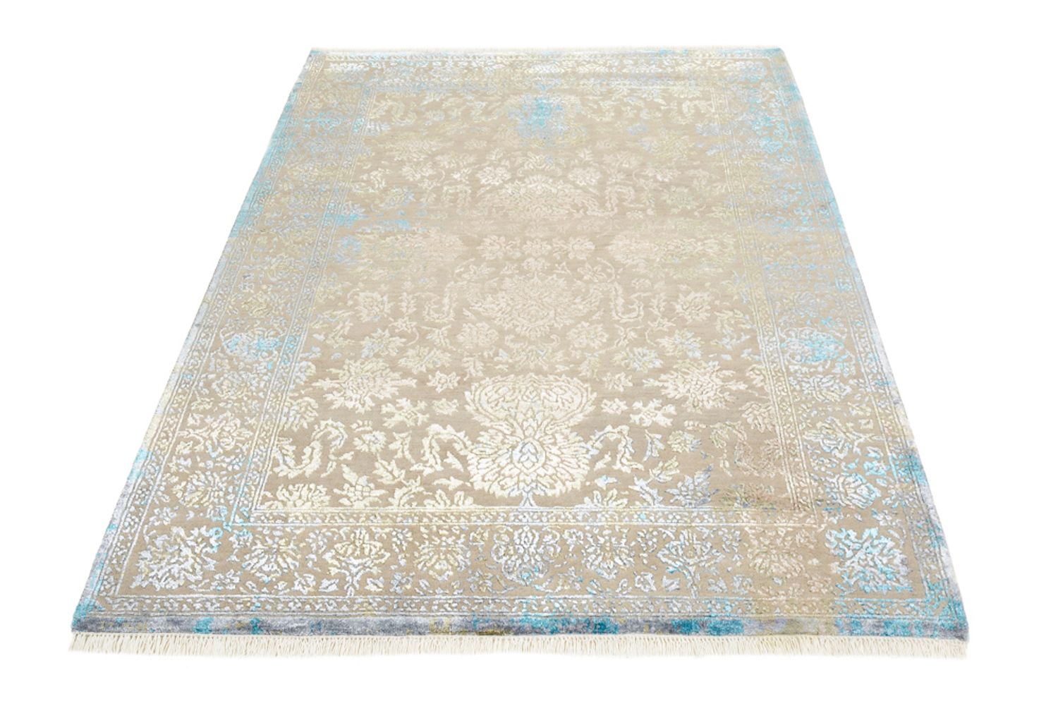Tapis design - 186 x 129 cm - beige clair
