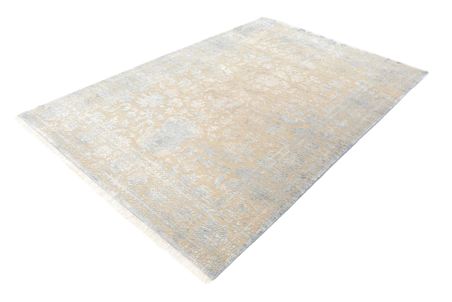 Tapis design - 243 x 166 cm - beige clair