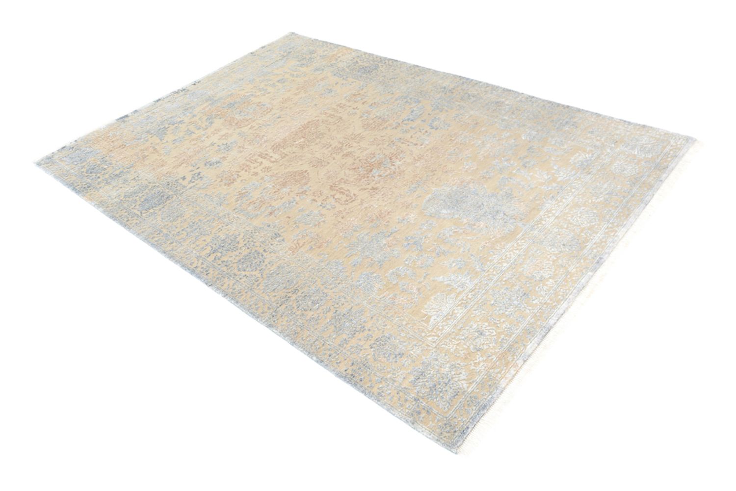 Tapis design - 243 x 166 cm - beige clair