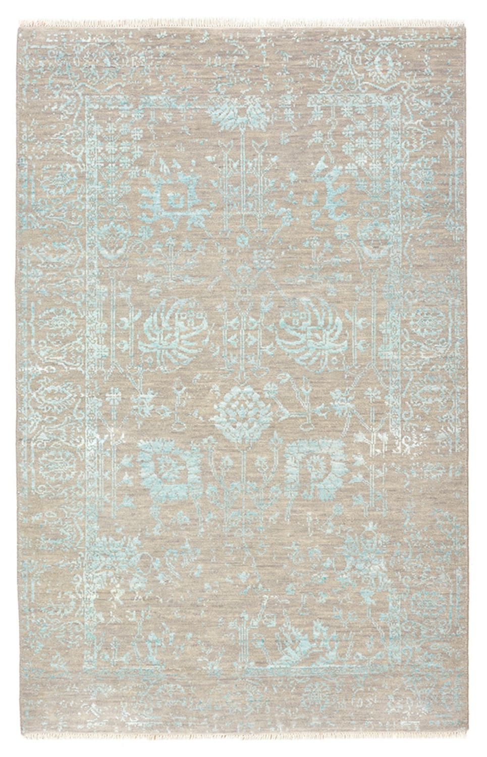 Tapis design - 154 x 101 cm - beige clair