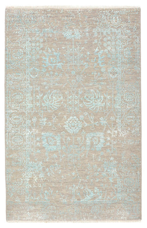 Tapis design - 154 x 101 cm - beige clair