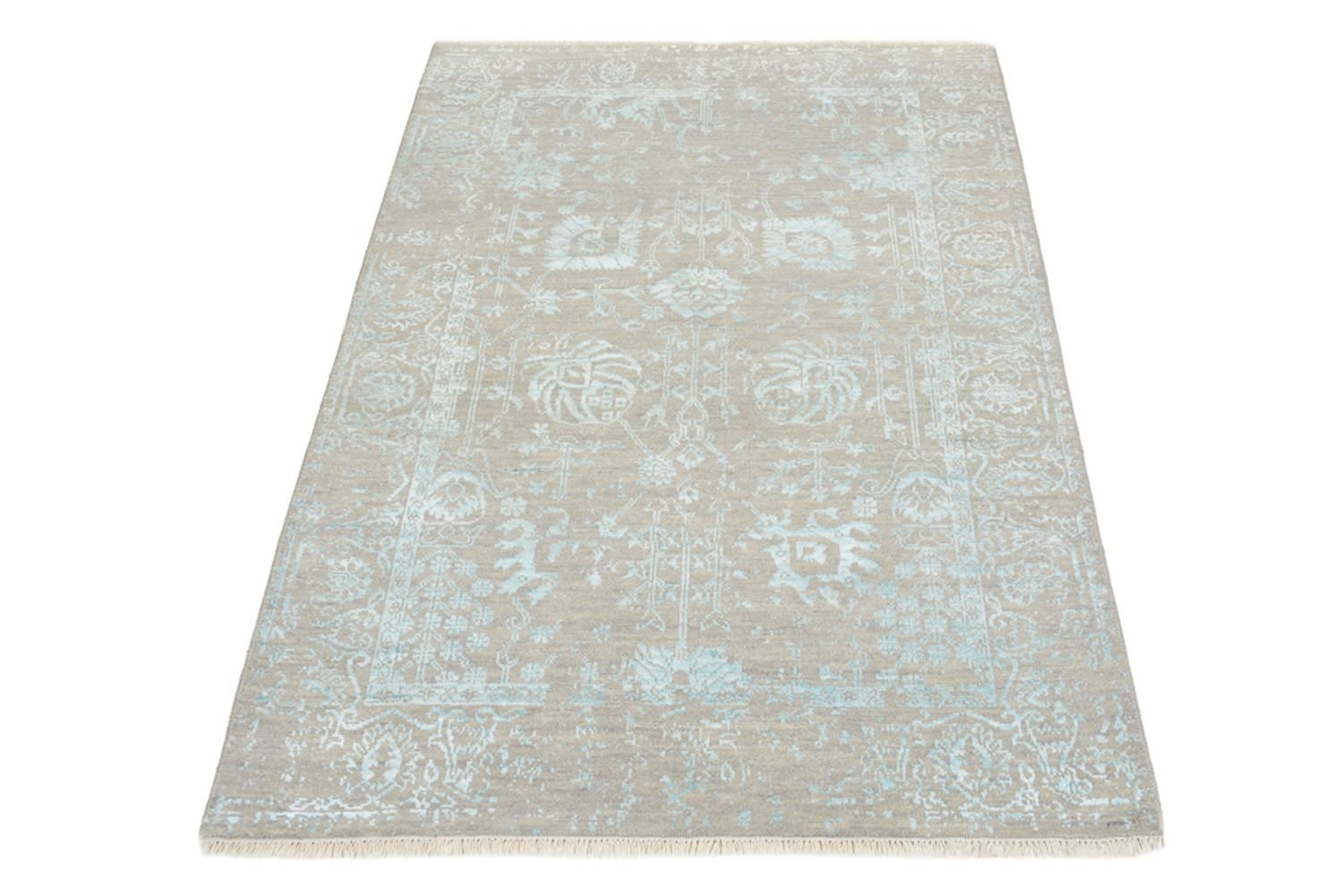 Tapis design - 154 x 101 cm - beige clair
