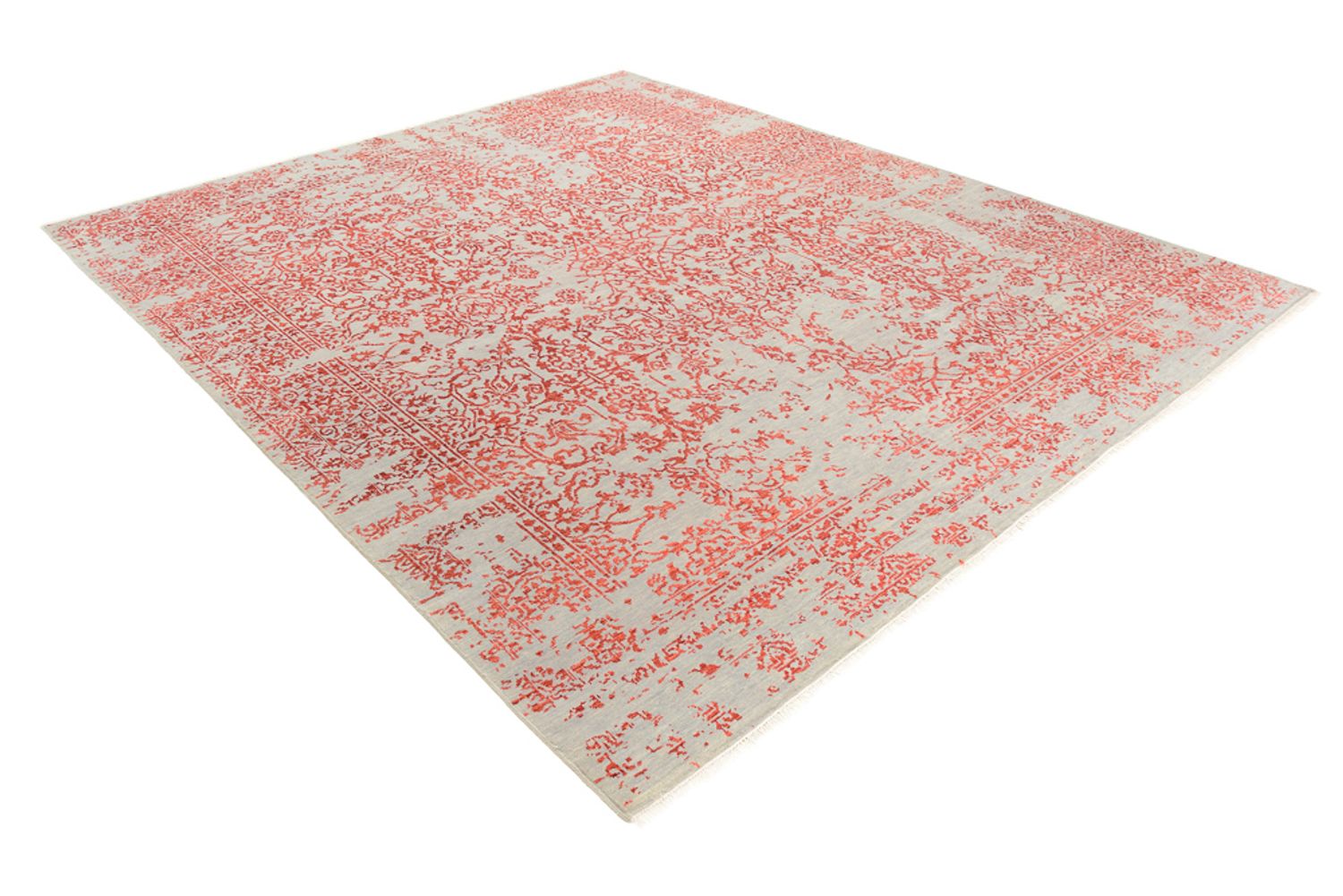 Tapis design - 297 x 245 cm - rouge clair