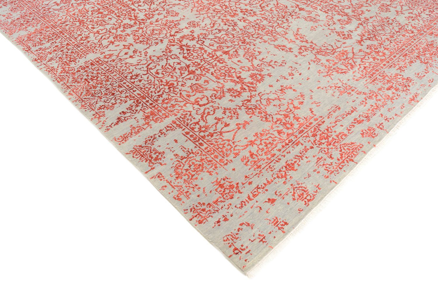 Tapis design - 297 x 245 cm - rouge clair