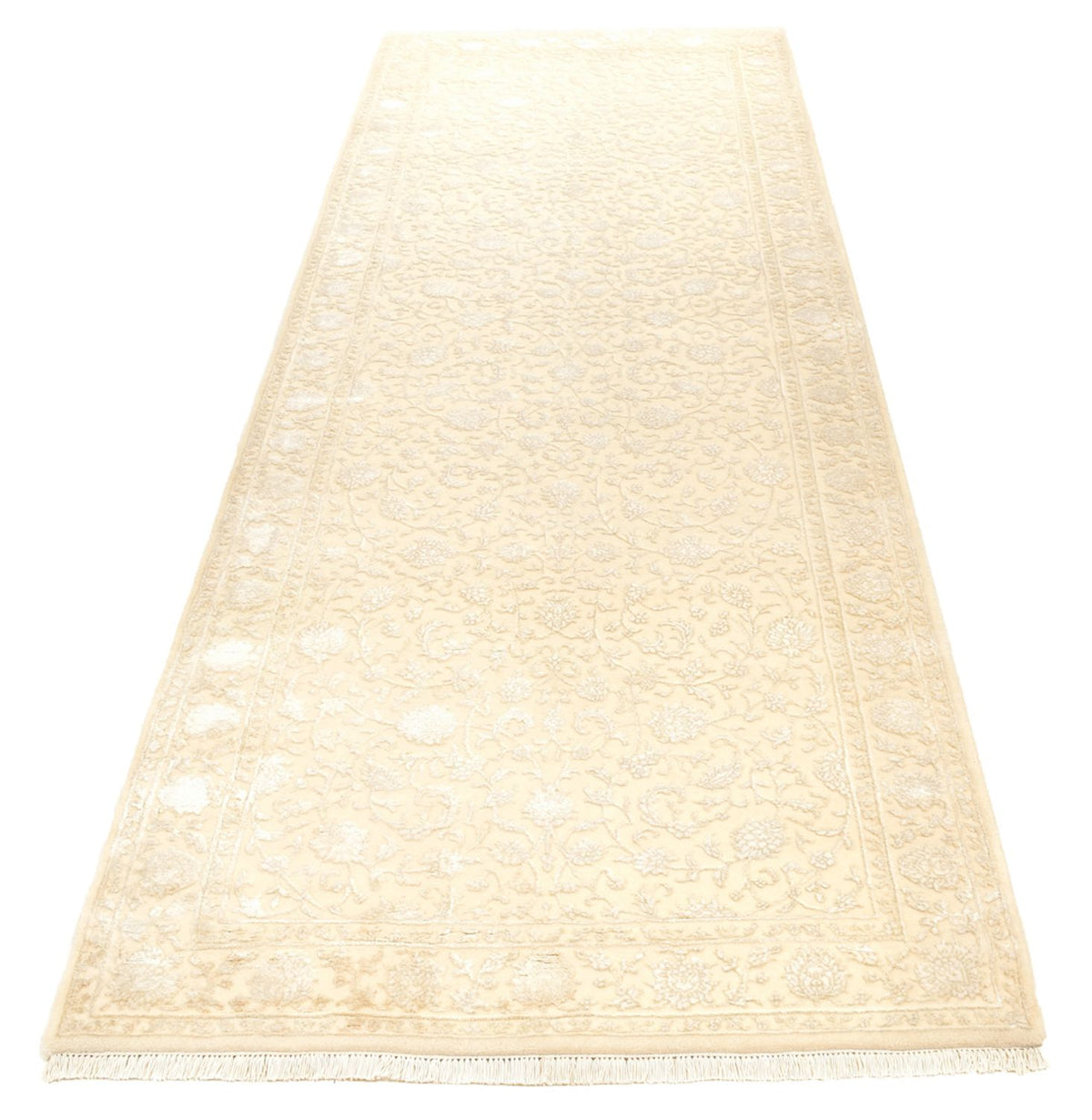 Tapis de couloir Tapis oriental - 301 x 107 cm - beige clair