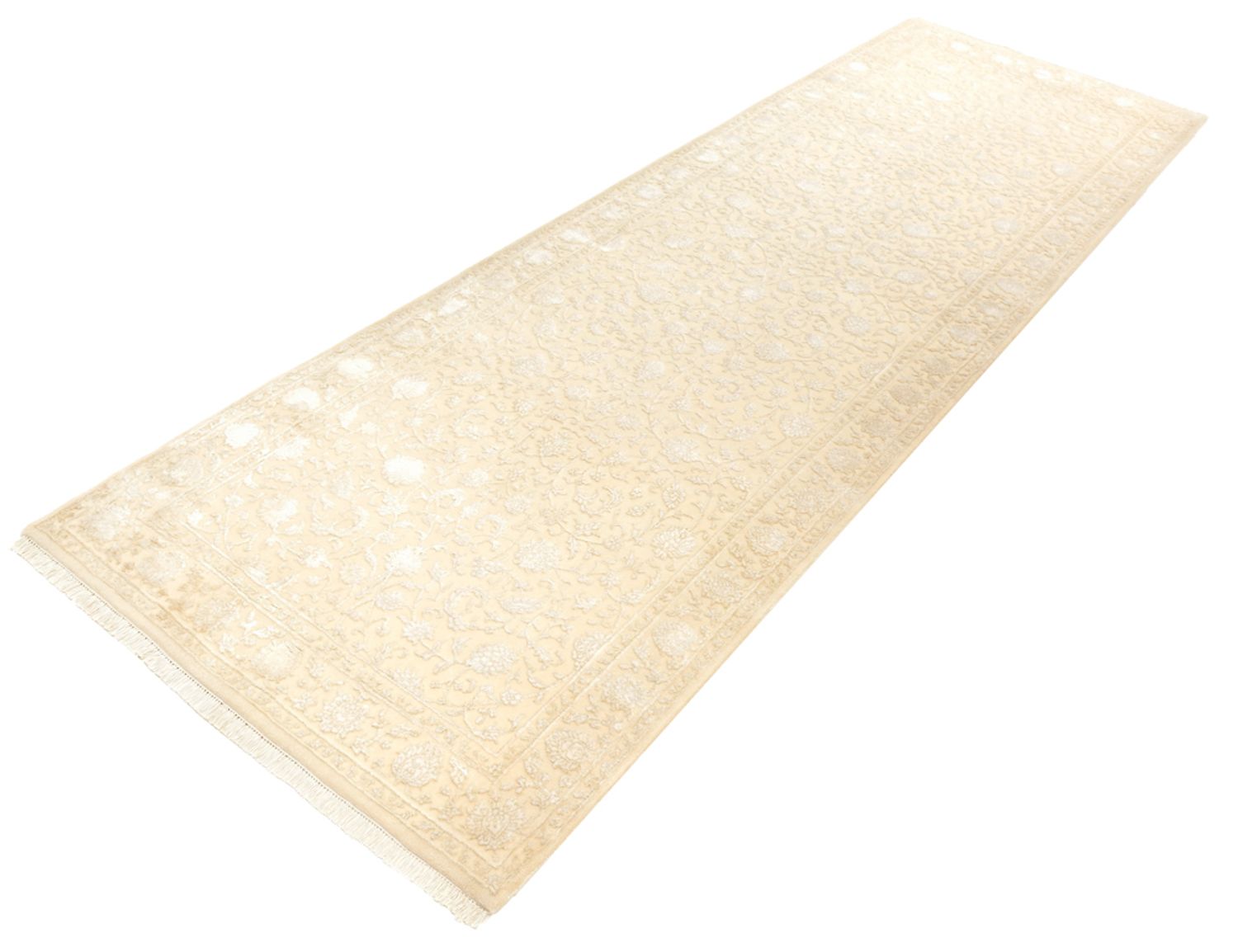 Tapis de couloir Tapis oriental - 301 x 107 cm - beige clair