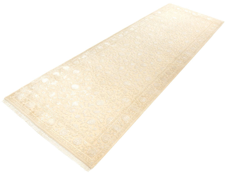 Tapis de couloir Tapis oriental - 301 x 107 cm - beige clair