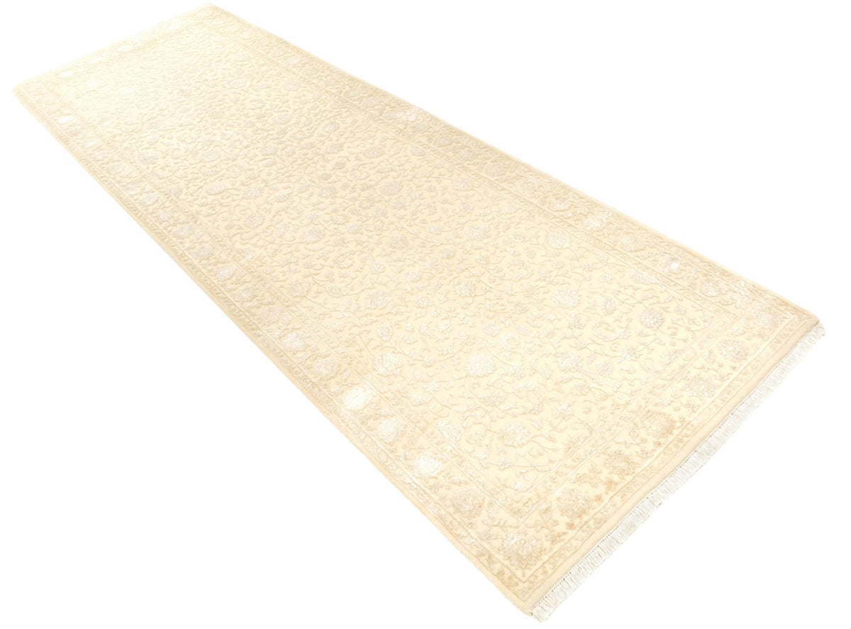 Tapis de couloir Tapis oriental - 301 x 107 cm - beige clair