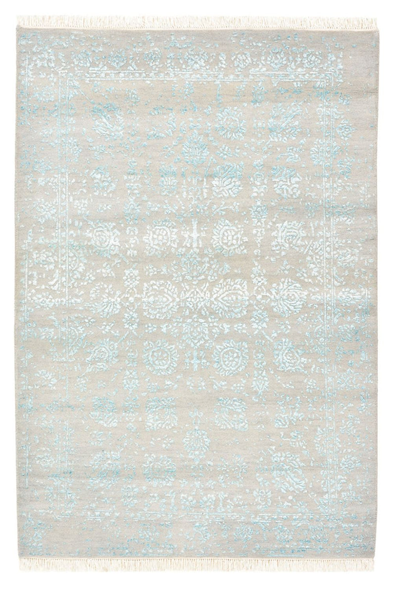 Tapis design - 151 x 105 cm - gris clair
