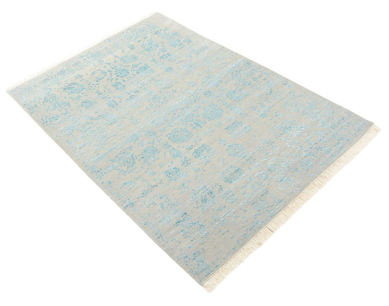 Tapis design - 151 x 105 cm - gris clair