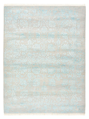 Tapis design - 202 x 155 cm - gris clair