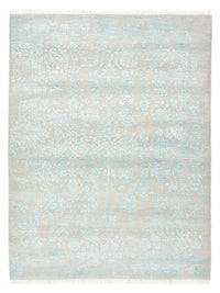 Tapis design - 202 x 155 cm - gris clair