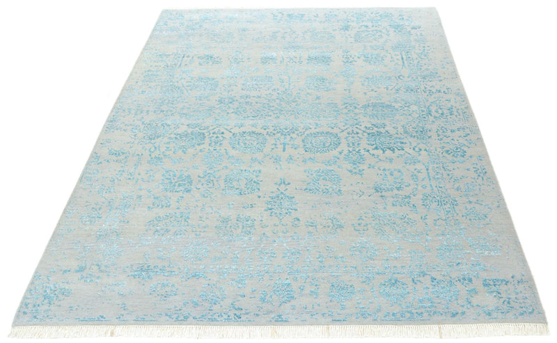 Tapis design - 202 x 155 cm - gris clair