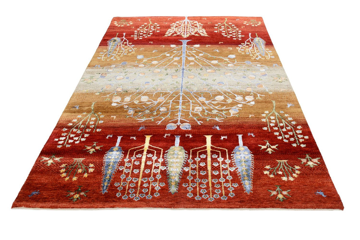 Tapis Gabbeh - Loribaft Indus - 242 x 177 cm - multicolore