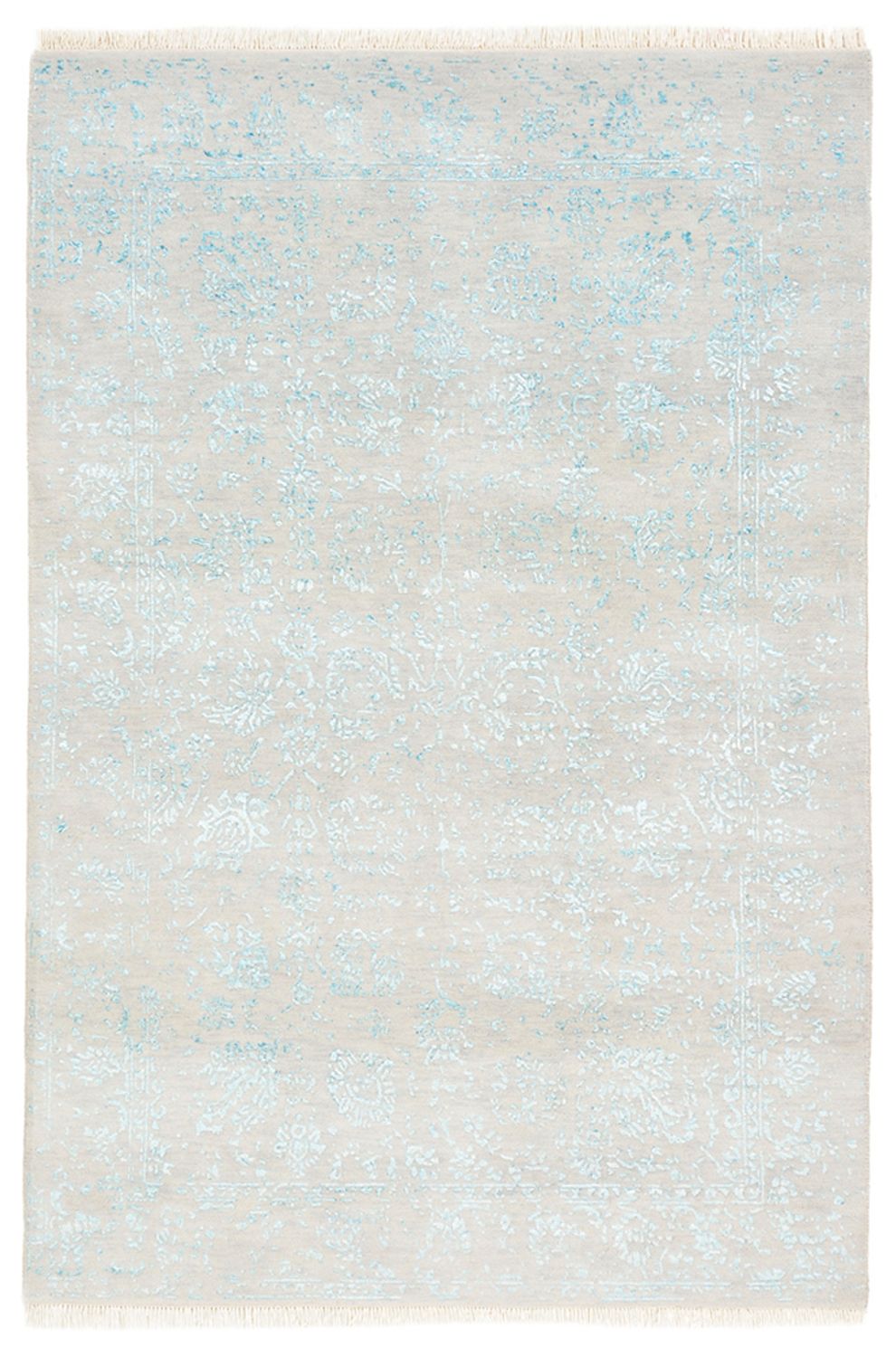Tapis design - 181 x 122 cm - gris clair
