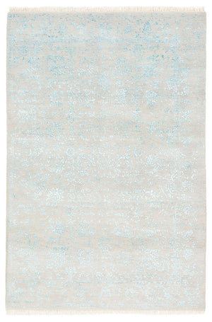 Tapis design - 181 x 122 cm - gris clair