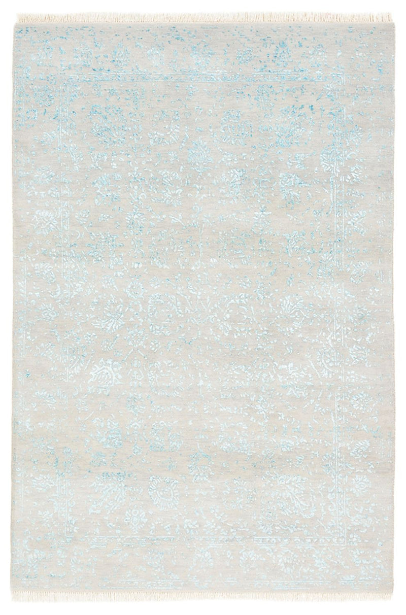 Tapis design - 181 x 122 cm - gris clair