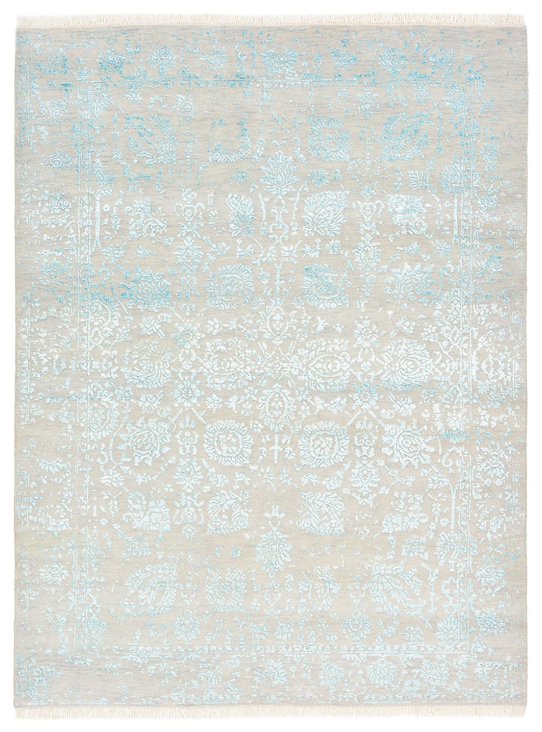 Tapis design - 194 x 149 cm - gris clair