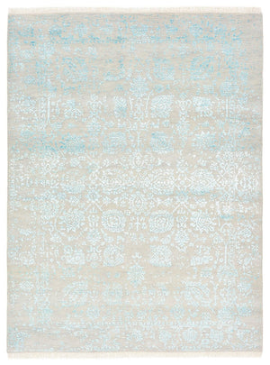 Tapis design - 194 x 149 cm - gris clair