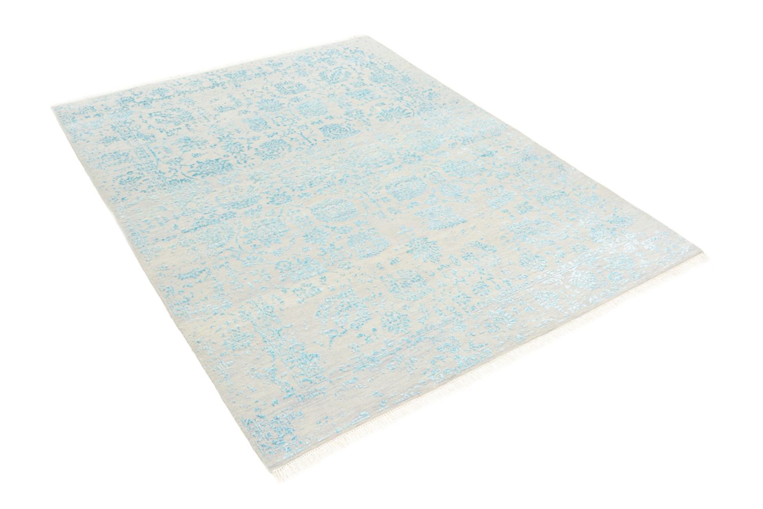 Tapis design - 194 x 149 cm - gris clair