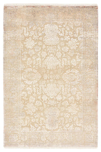 Tapis design - 183 x 124 cm - beige clair