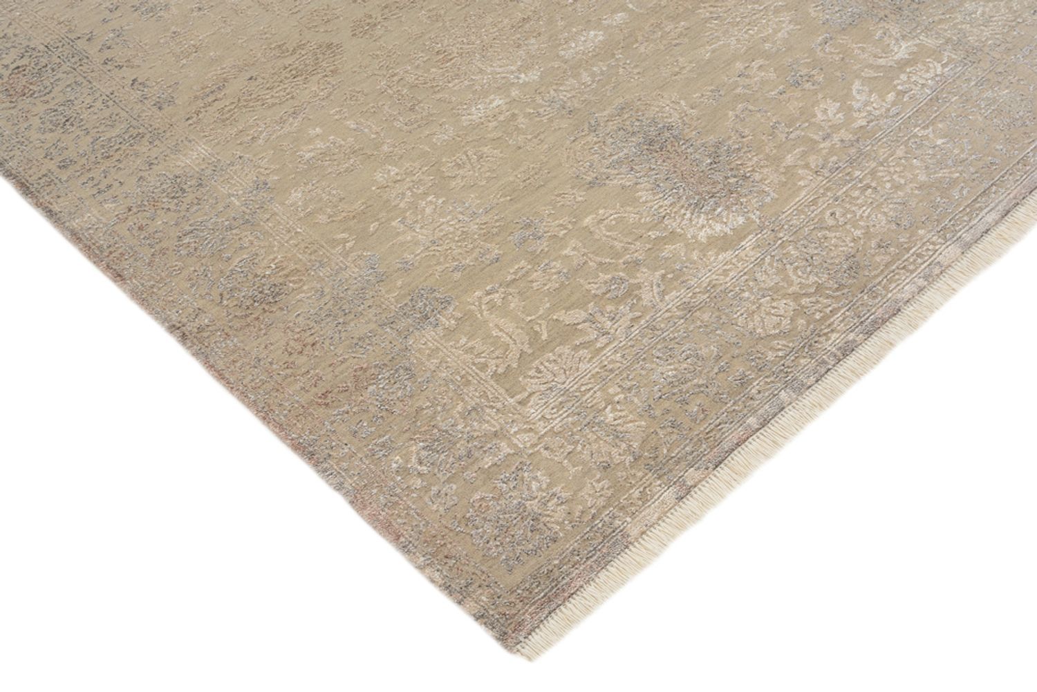 Tapis design - 183 x 124 cm - beige clair