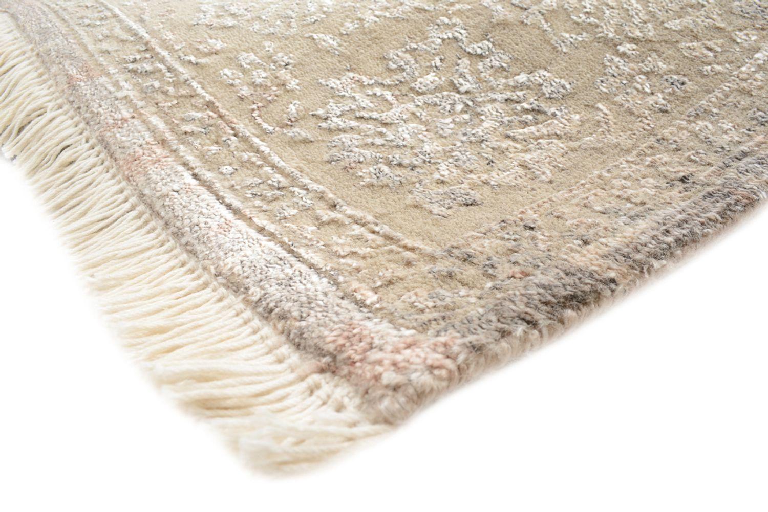 Tapis design - 183 x 124 cm - beige clair