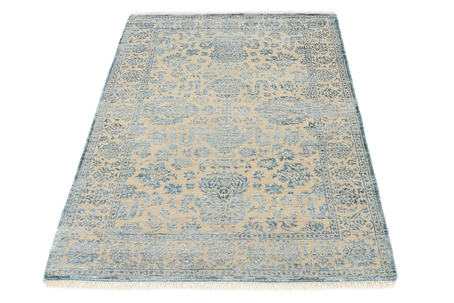 Tapis design - 148 x 100 cm - bleu clair