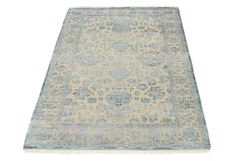 Tapis design - 148 x 100 cm - bleu clair