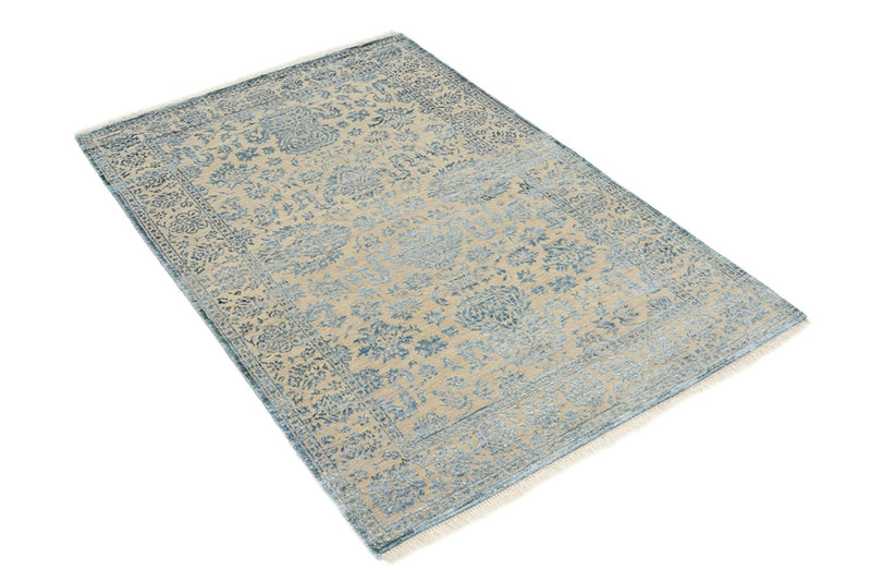 Tapis design - 148 x 100 cm - bleu clair