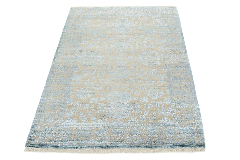Tapis design - 148 x 100 cm - bleu clair