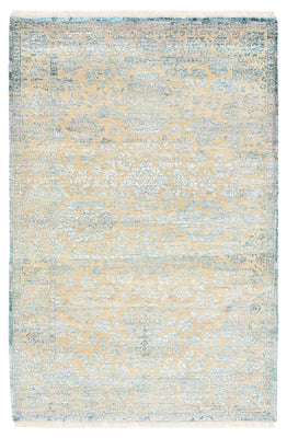 Tapis design - 152 x 103 cm - bleu clair