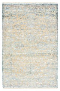 Tapis design - 152 x 103 cm - bleu clair