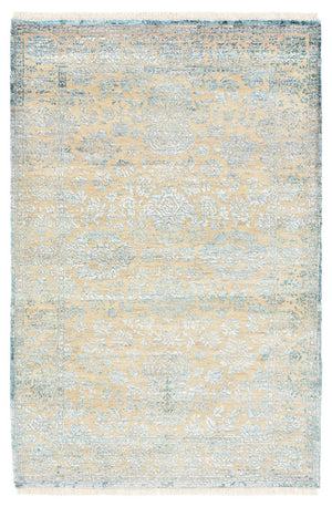 Tapis design - 152 x 103 cm - bleu clair
