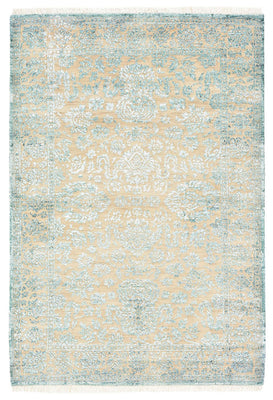 Tapis design - 151 x 106 cm - bleu clair