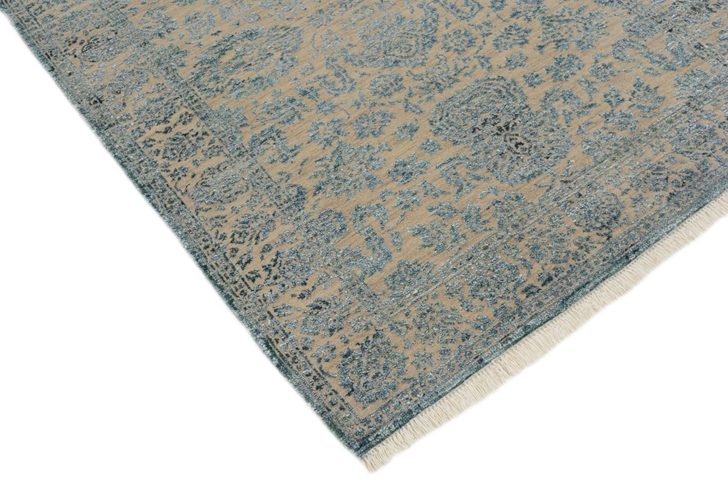 Tapis design - 151 x 106 cm - bleu clair